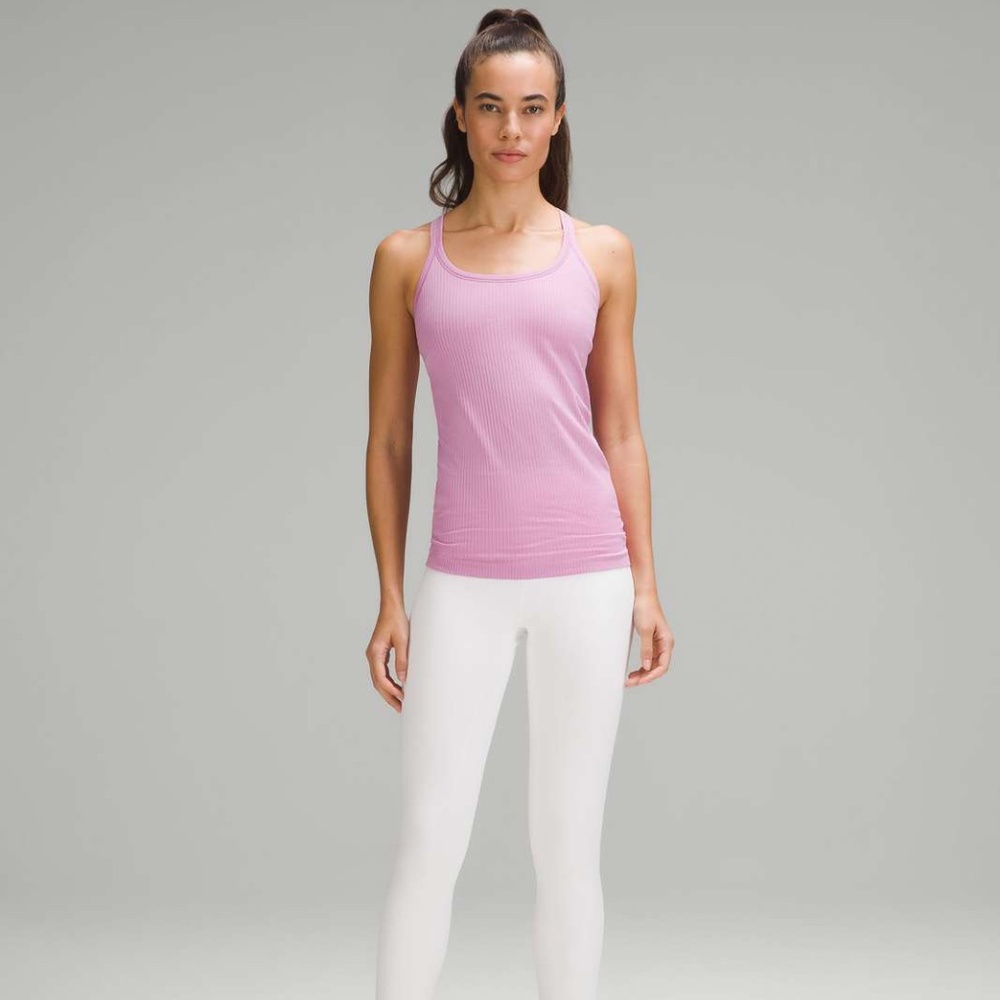 NWT Lululemon Ebb to Street Tank Dahlia Mauve Size 12